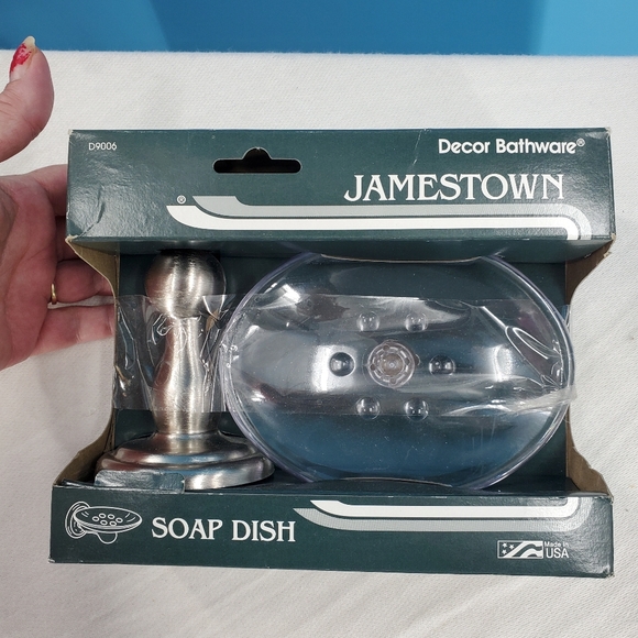 Jamestown brushed nickel wall mounted Soap Dish - Picture 10 of 11